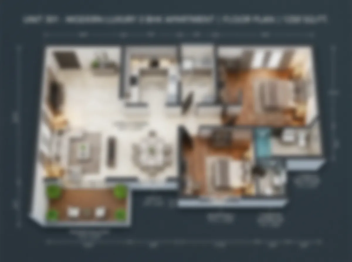 2 BHK Floor Plan - Vilas Javdekar Hadapsar